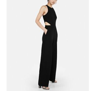 Express magenta side cut-out jumpsuit